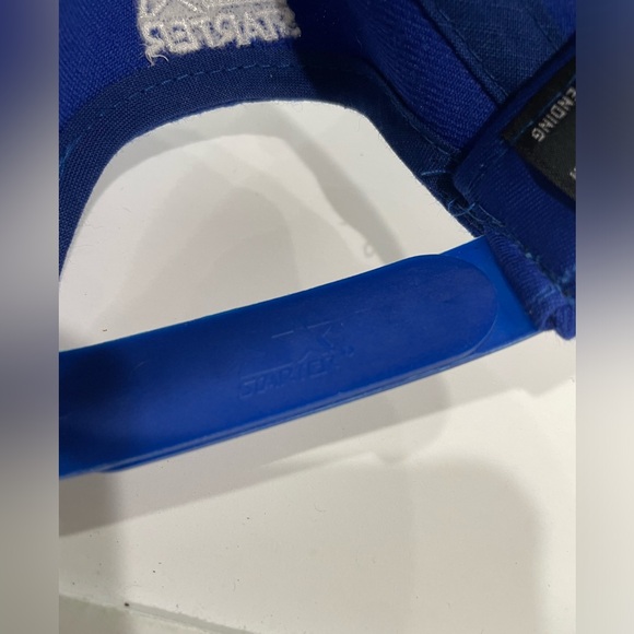 Vintage Starter NY Giants Two Tone Colorblock Snapback 100% Wool - Picture 9 of 9